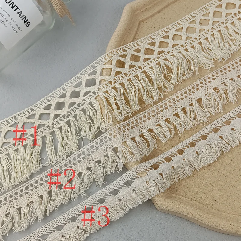 Fringe for Curtains Curtain Sofa Cotton Lace Clothing Textiles Accessories Tassel Black Sewing African Fabric Eyelet Lace Trim