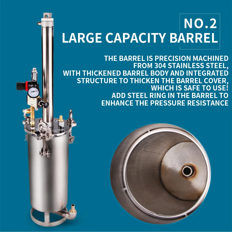 

NEW Silicone Dispensing Machine MY-2600 Large Flow Back Suction Dispensing Valve Piston Pressure Barrel Trolley with Control Box