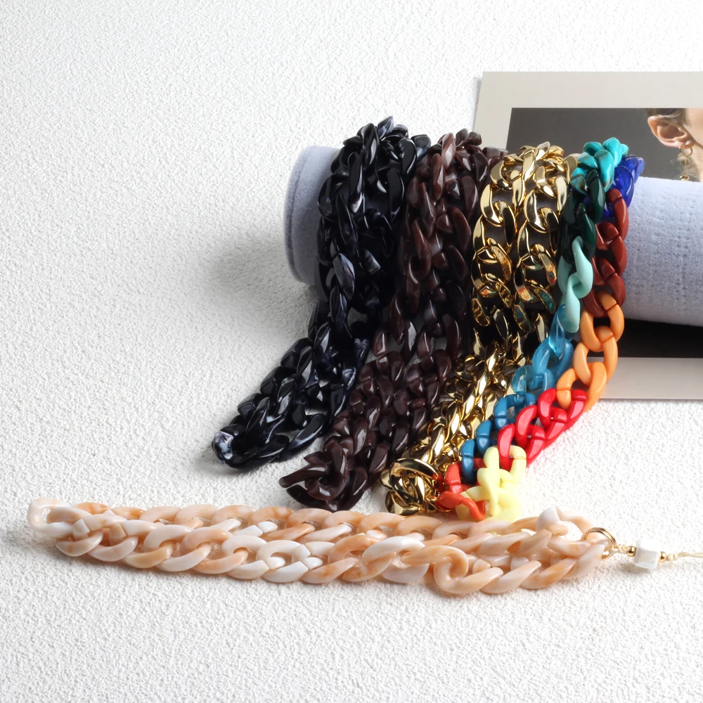 ZMZY Phone Chain Lanyard Mobile Phone Keychain Strap Anti-lost Handmade Acrylic Cord Lanyard for Women Jewelry Accessories