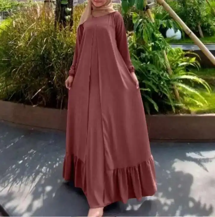 2025 ใหม่มุสลิมยาว Robe ผ้าฝ้ายผ้าลินินหลวมแขนยาวเดินทางชุดยาว Ramadan ดูไบหรูหราอิสลาม Elegant
