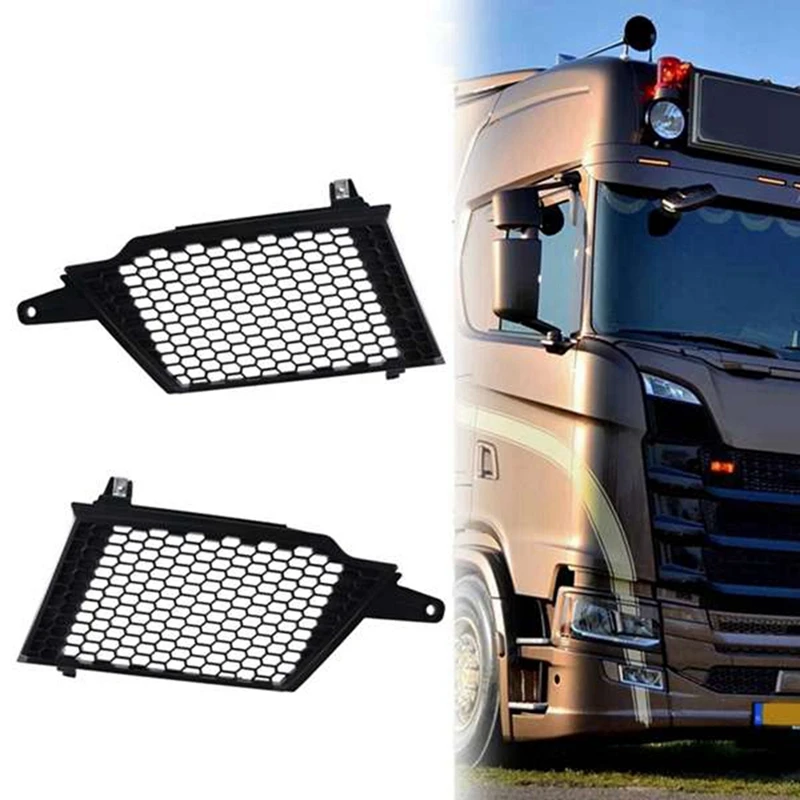 Car Front Grille Decoration Cover Panel For Scania Truck R650 S730 S500 2307647 2307649 Replacement Parts Accessories