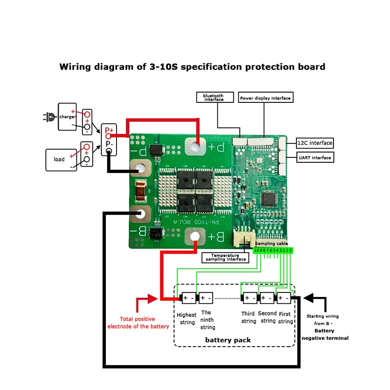 9S10S BMS NA-ion battery 12V 24V/10-100A/ BMS for Sodium Battery protection board BMS with balanced