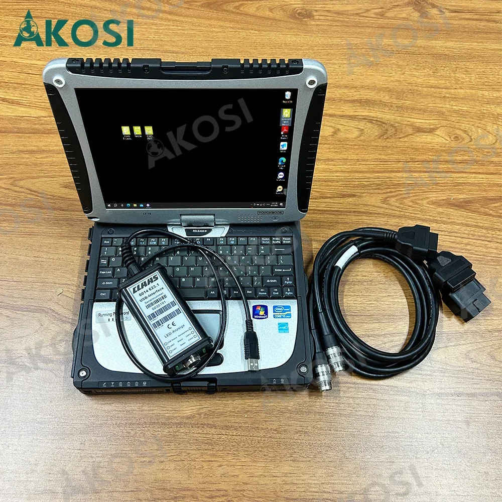 

For CLAAS diagnostic kit (CANUSB) MetaDiag excavator diagnostic scanner tool for CLASS construction truck+CF19 laptop