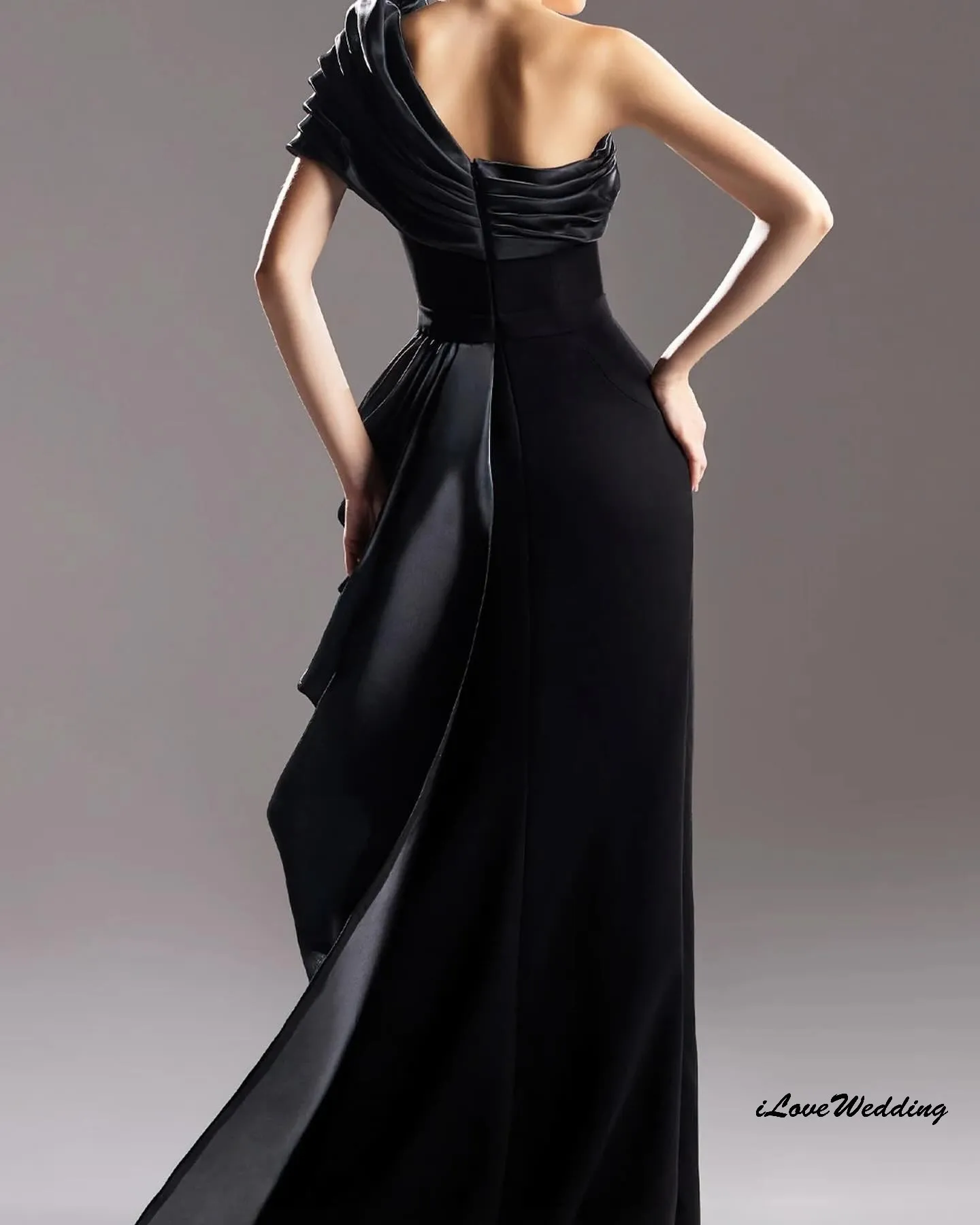 One Shoulder Organza Prom Dresses 2025 Pleated Formal Gowns Wedding Party Dress For Women Guest Sexy Evening Dresses Customized