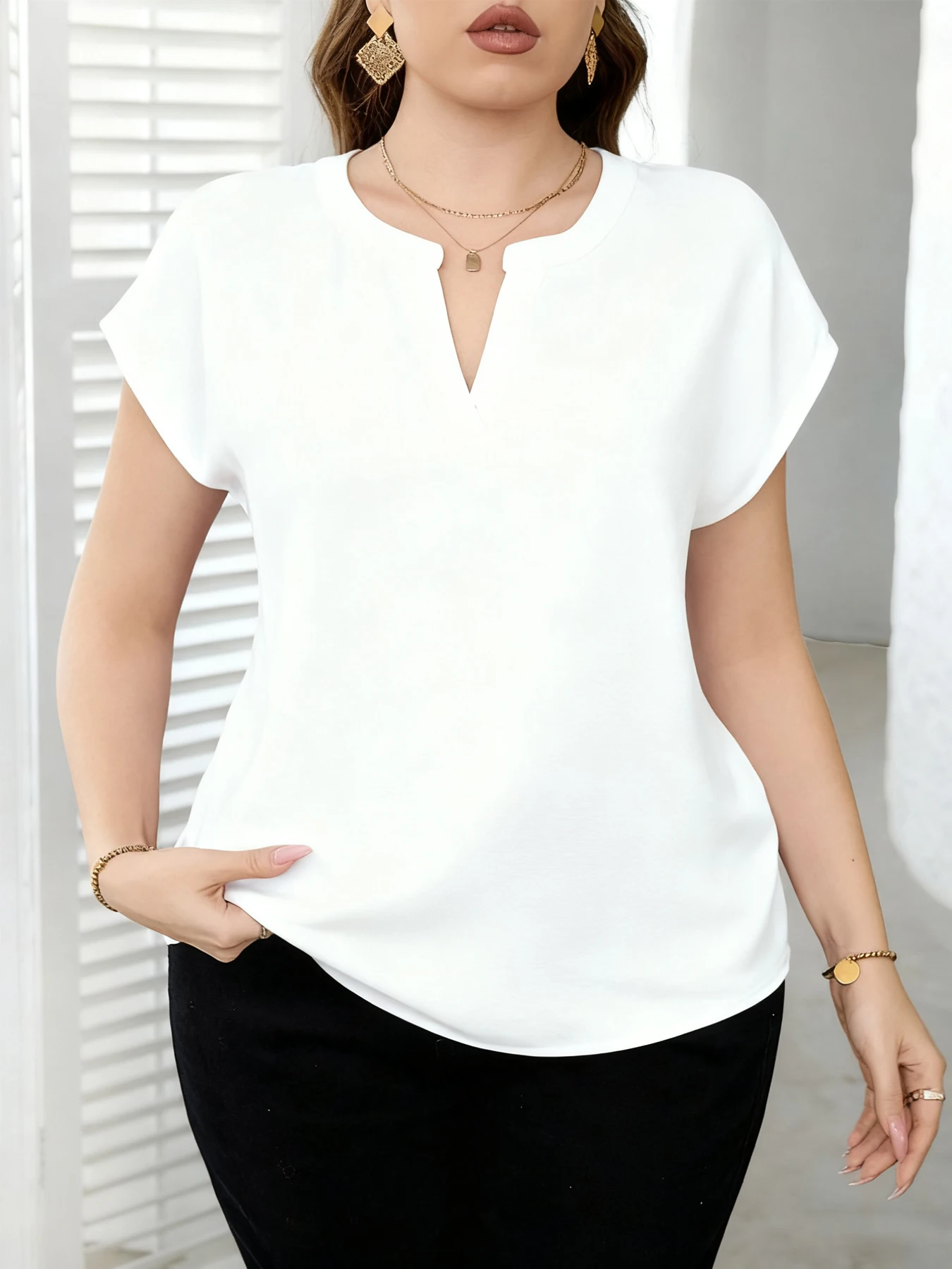 

Summer Solid Short Sleeve Blouses Women Fashion Elegant Cardigan Shirts 2026 New Korean Chic Loose Top Coats