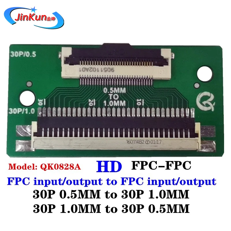 QK0828  LVDS Adapter Board plate FIX-30P-1.0mm to FFC-30P-0.5mm  Applicable for 32 inch CSOT/HKC LCD screen