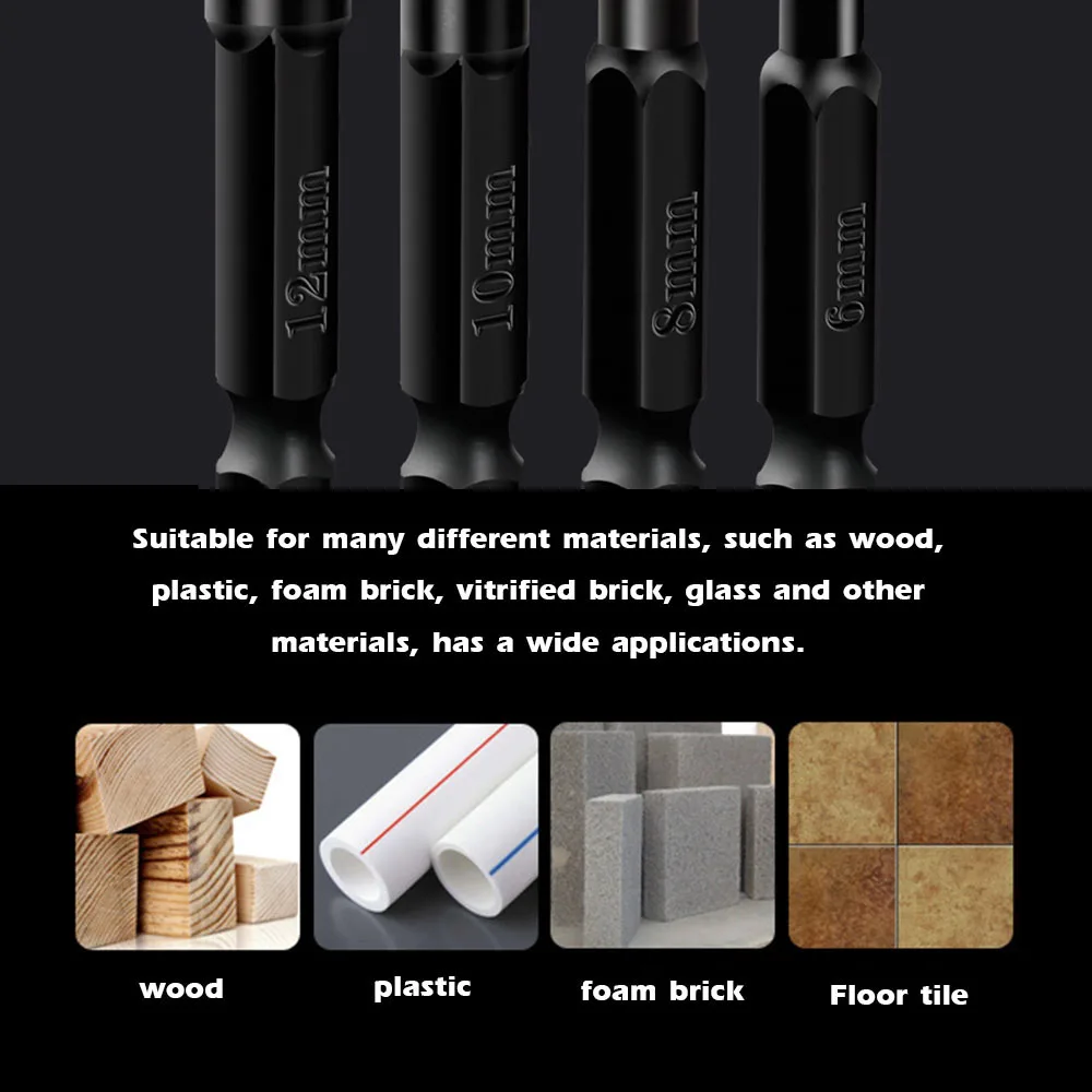 Set Mata Bor Universal 6 Buah Mata Bor Karbida Set Mata Bor Multifungsi