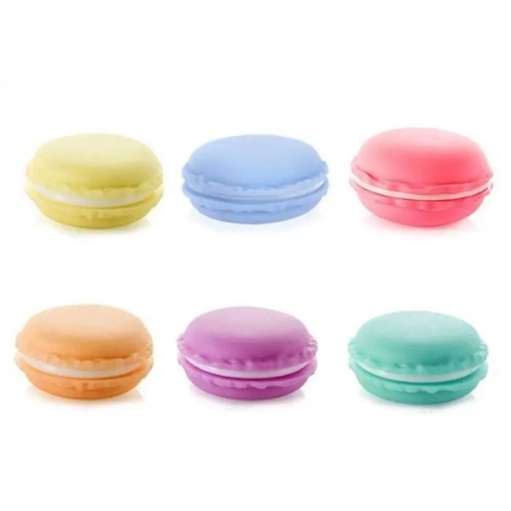 Portable Candy Color Macaron Jewelry Box Moisture-proof Round Mini Storage Box Cute Dust-proof Medicine Box Cosmetic Accessories
