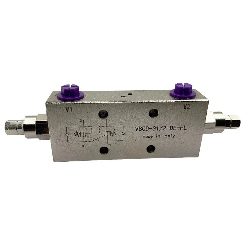 Tubular plate balance valve Two-way hydraulic lock balance valve, engineering equipment accessories