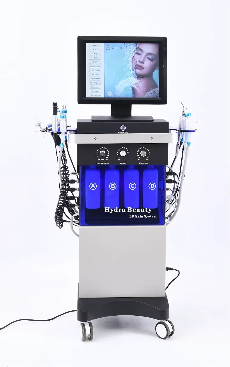 14 in 1 hydra beauty facial Care Skin Peeling hydra deep cleansing beauty facial Hydradermabrasion Korea Aqua Peel Machine