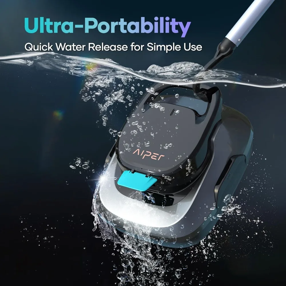 (2025 Upgrade)  Scuba SE Cordless Pool Cleaner, Upgrade 95-Min Runtime, Smart Self-Parking, Pool Vacuum for Above-Ground Pools u