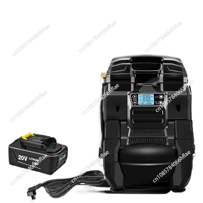 Bomba de aire de alta potencia de alto voltaje silenciosa pequeña portátil recargable inalámbrica de litio Tiecheng AC y DC de doble uso