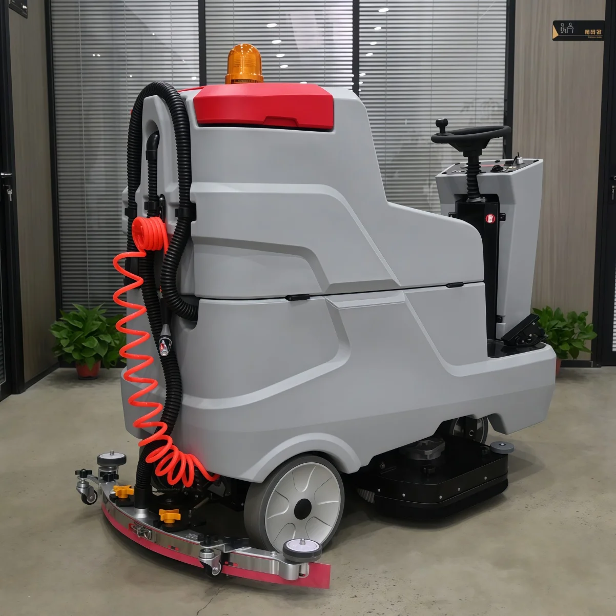 Neue elektrische Schleuderschrubber-Reinigungsmaschine zum Aufsitzen
