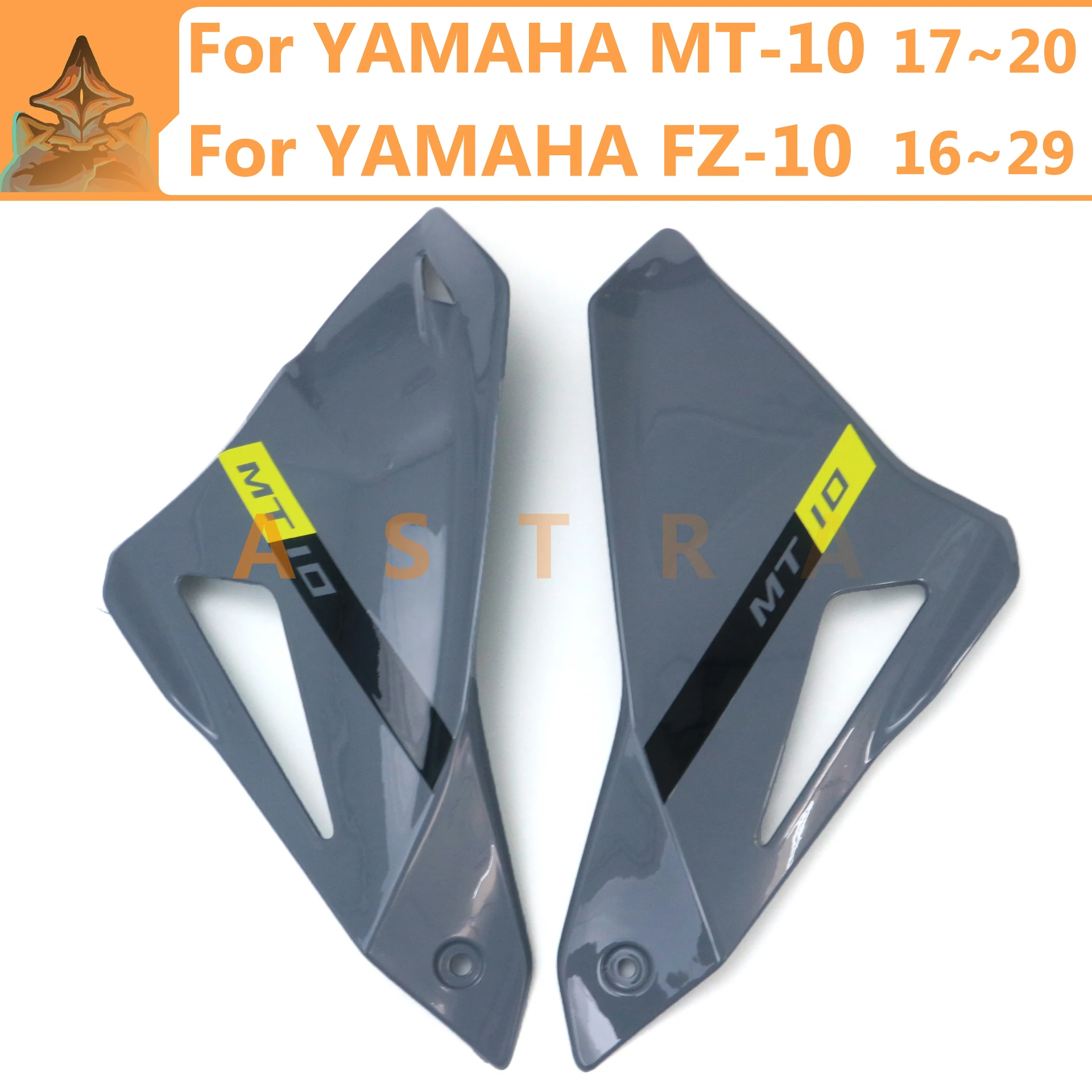 For YAMAHA MT10 MT-10 16~21 FZ10 16~19 Motorcycle aftermarket Fuel tank cover Fairings Accessories ABS
