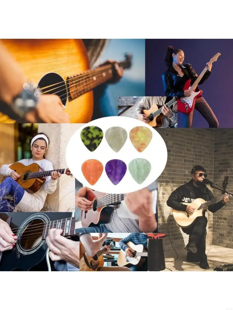 

Guitar Bass Pick Ukulele Plectrums Droplet Acoustic Guitar Pick Resin Electric Guitar Thumb Pick Easy to Use