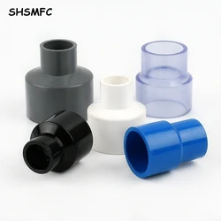 PVC 직선 감소 커넥터, 정원 관개 수도관 커넥터, 수족관 어댑터, 1-2 개, 20mm, 25mm, 32mm, 40mm, 50mm, 63mm