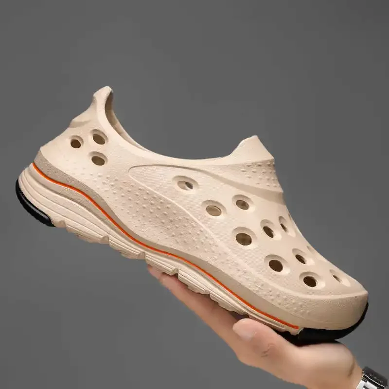 ฤดูใบไม้ร่วงหลุมยางรองเท้าแตะผู้ชายรองเท้าแตะรองเท้าผ้าใบขนาด 15 รองเท้าผู้ชายกีฬาพรีเมี่ยมจีน 2025 จากจีน TENS TOP ขาย