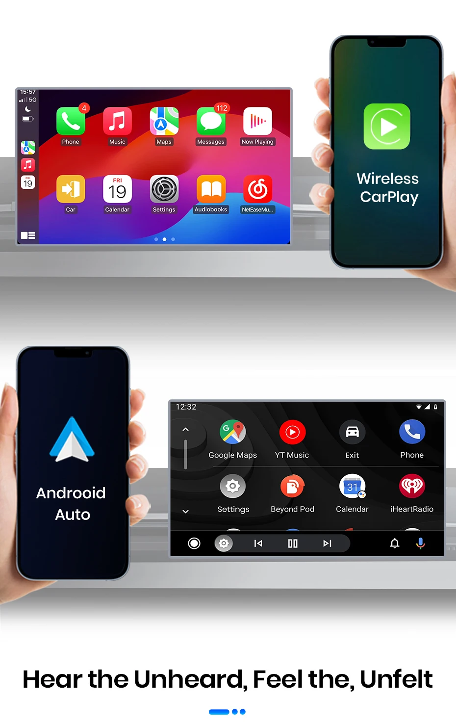 Junsun Universal Auto Radio Stereo Multimedia Video CarPlay Android Auto Intelligen systeme Für Ford Peugeot Citroen Fiat 7/9/10" – Detail 12