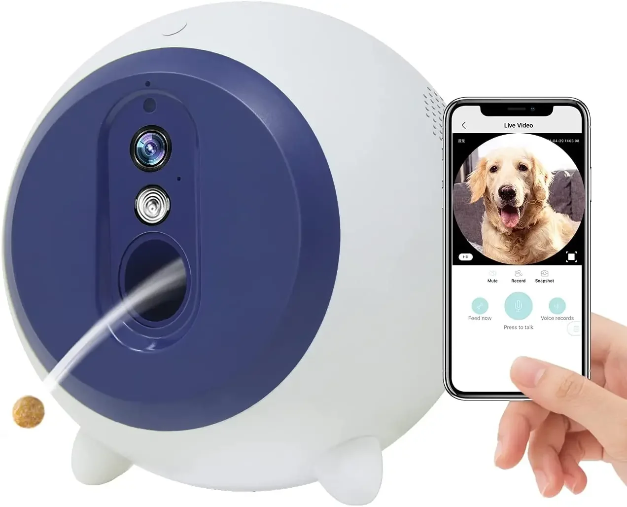 Amazon Throw Treats APP Smart Pet Feeder Toy Auto Dry Food Dispenser Throwing Snacks Automatic Tuya  Dog Cat