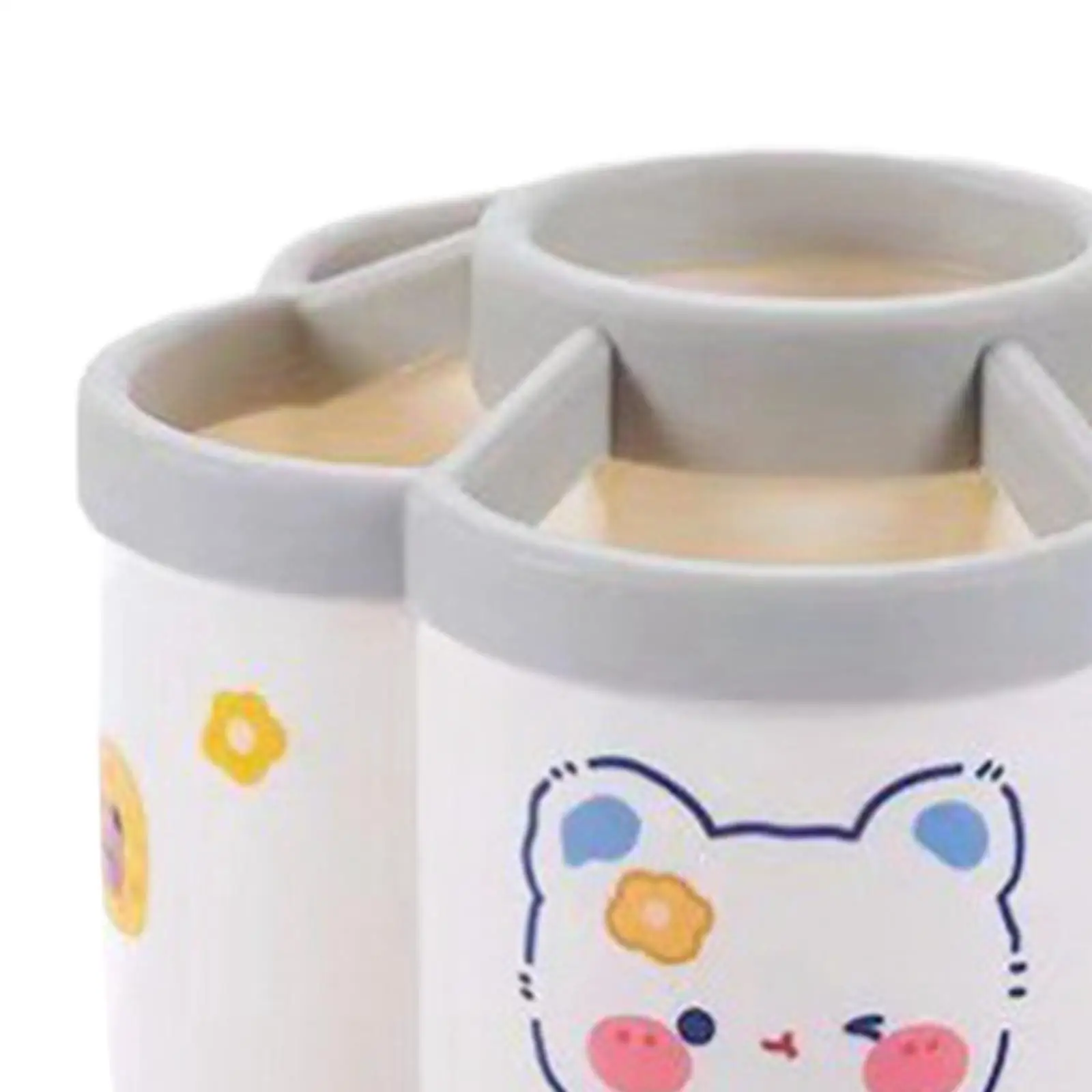 家庭やオフィス用の回転式鉛筆ホルダー、カウンタートップ用ポット、6スロット、360