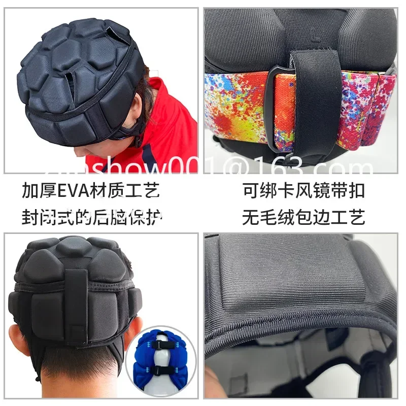 Outdoor Sports Skiing Safety Helmets Skating Football Rugby Anti-Drop Bumping Headgear Surf Cap Protects Head