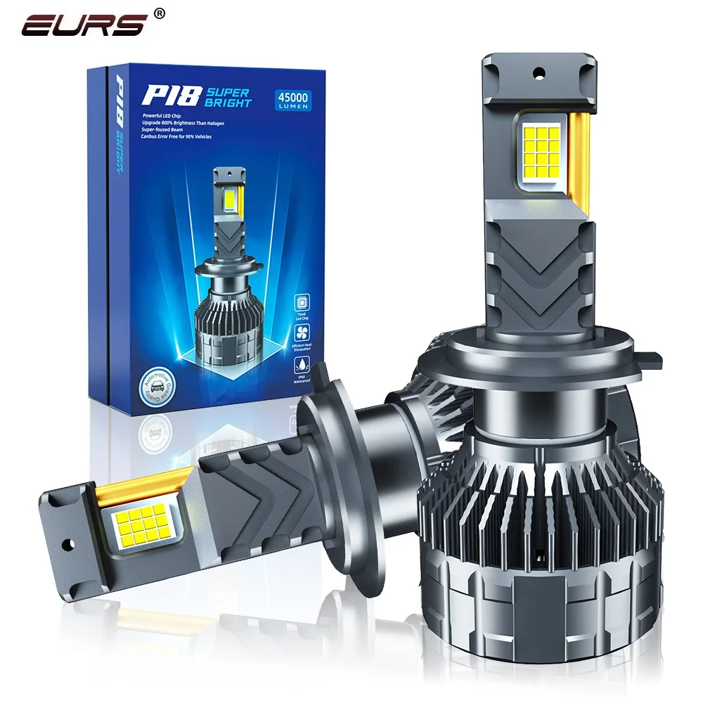 P18 300W H7 Led H4 H1 H8 H9 H11 9005 HB3 9006 HB4 LED Bulb 45000LM  Car Headlight Canbus 4575 CSP Auto Turbo Light 6000K 12V