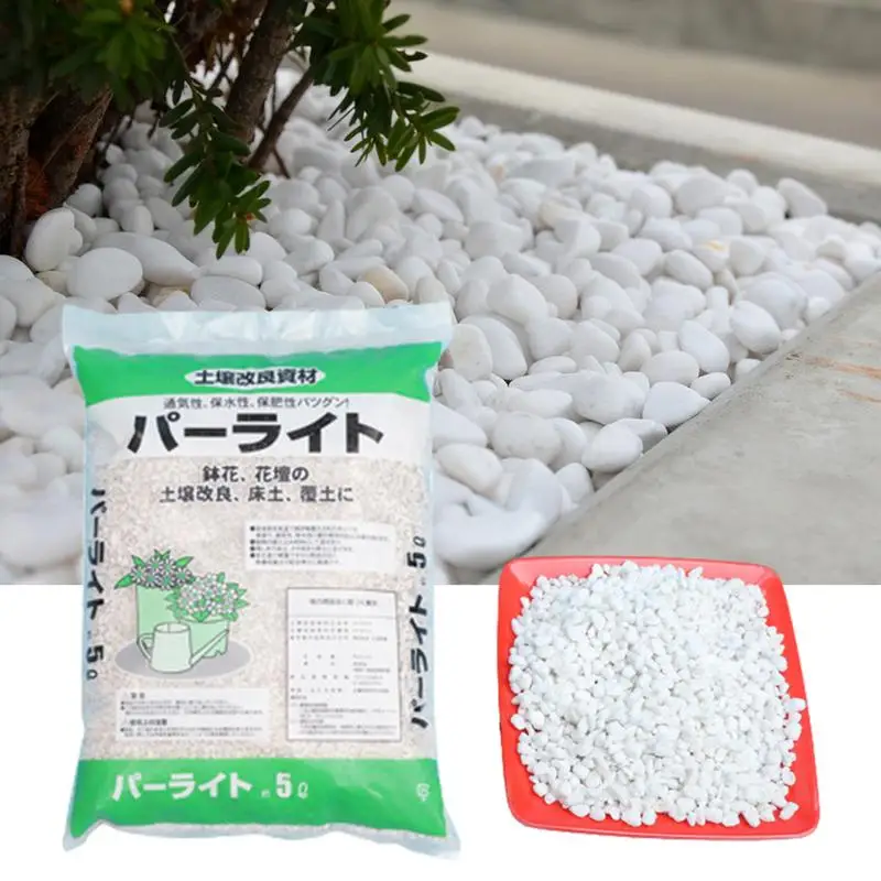 Perlite Bulk for Gardening 5L Indoor Plant Perlite Indoor Plant Perlite with Excellent Insulation for Plant Starting Landscaping