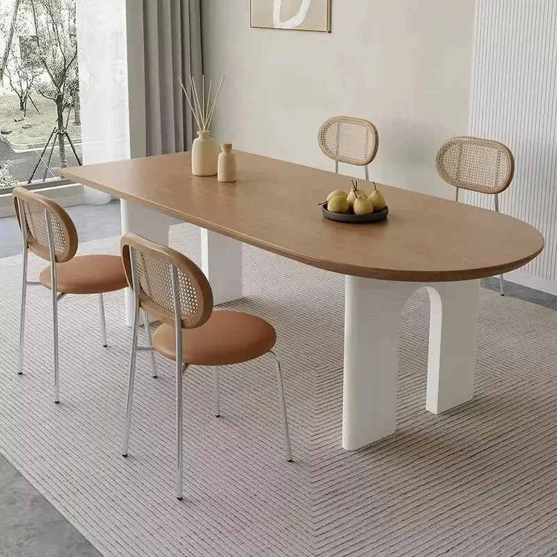 طاولات طعام مستديرة بأرجل معدنية حديثة فاخرة طاولات طعام مستديرة موفرة للمساحة أثاث تافولو دا برانزو الحديث للشقق #3