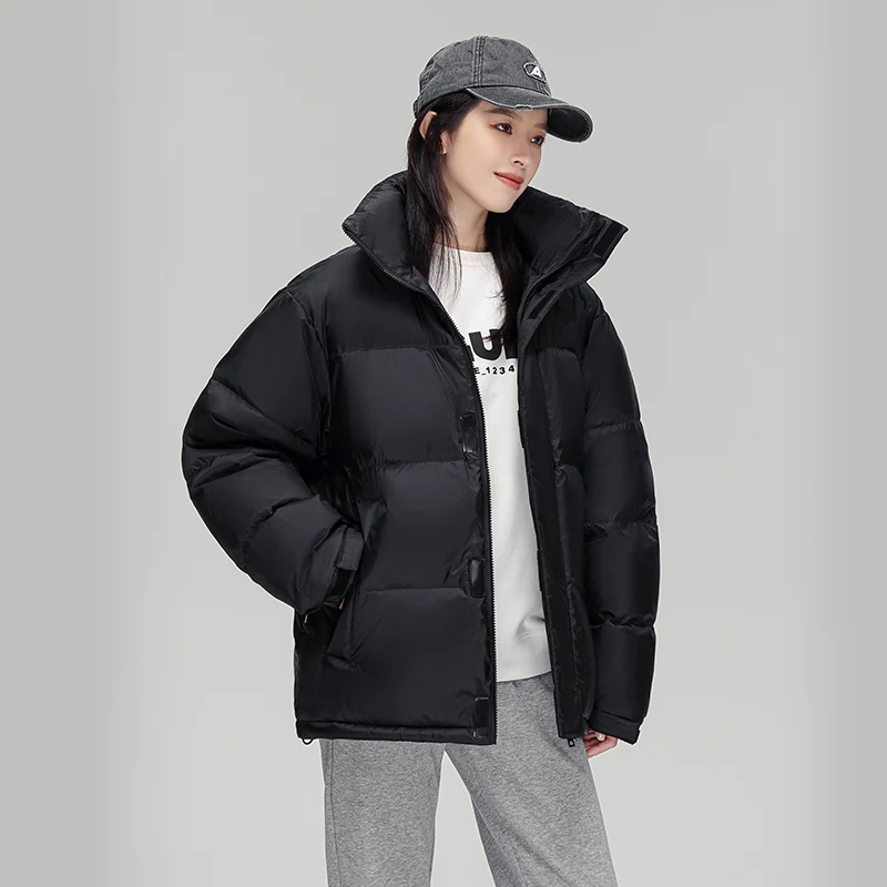 

Модная мужская пуховая куртка 2025 года, зимняя, свободного кроя, с воротником-стойкой, трендовая, в стиле пэчворк, больших размеров, парная верхняя одежда