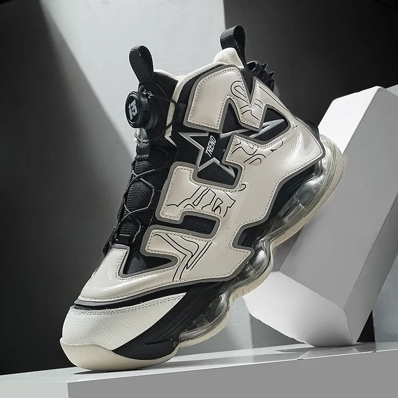 Chunky Sneakers Plus Size 45 Mens Designer Air Cushioned Basketball Shoes Fashion Casual Leather Height Increased Platform Shoes