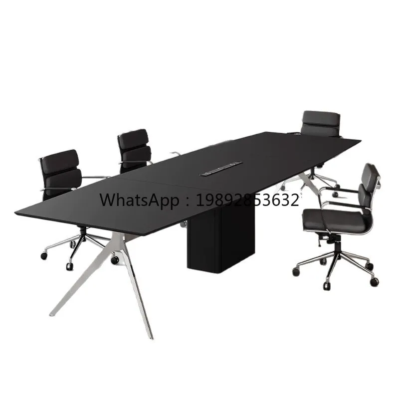 

LYY Simple Office Desk Conference Room Table and Chair Set Office Furniture Large Long Negotiation Training Table