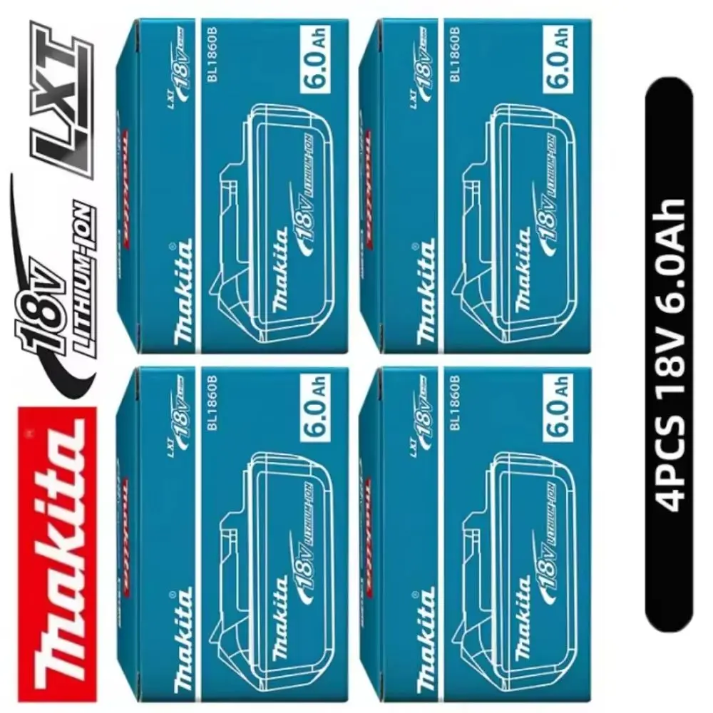 

Оригинальная литиевая батарея Makita 18В 6Ач для электроинструментов DTW700, DAS180, DHP487, DTD173, DHG181Z