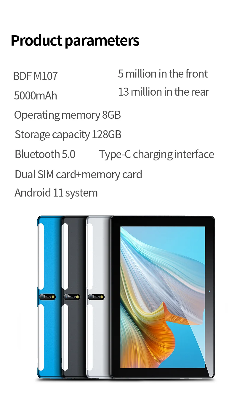 10.1นิ้วแรม4กิกะไบต์แรม64กิกะไบต์รอมแท็บเล็ต PC OCTA core Android 10 Google Play DUAL 4G LTE โทรศัพท์บลูทูธ WiFi