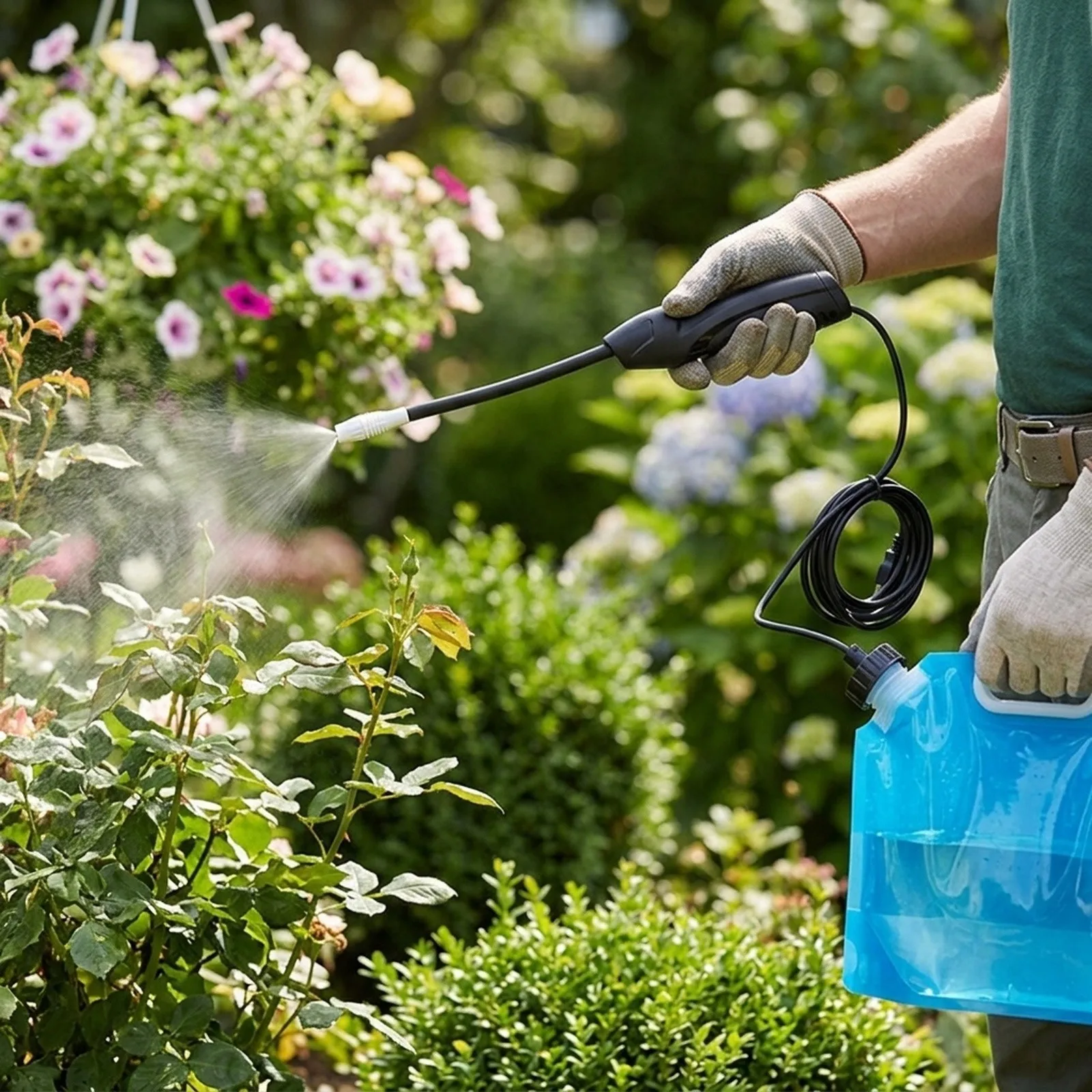 Battery-Powered Sprayer Electric Sprayer Convenient Charging Effortless Operation 23*13*8cm Gardening Enthusiasts