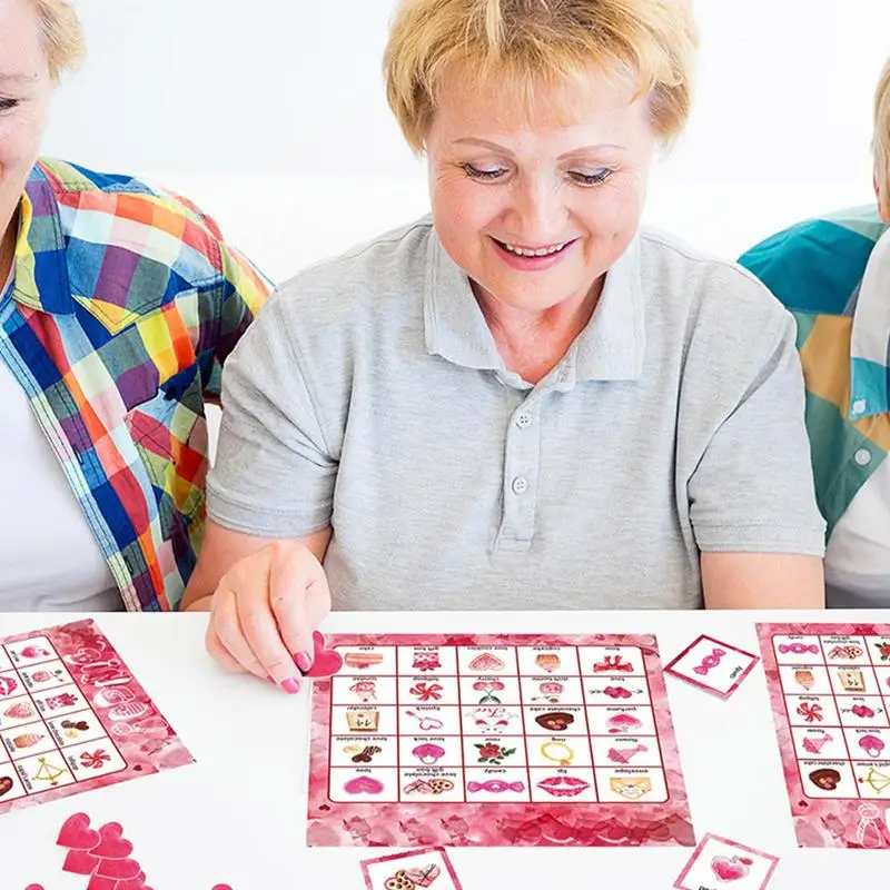 

Набор игровых карточек на День святого Валентина, интерактивные игровые карты для нескольких игроков на День святого Валентина, школьные и домашние групповые игры, карточная игра для