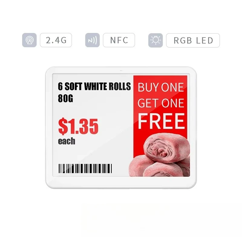 5.8 Inch Four Color E Paper Electronic Shelf Label Wireless Smart Long Battery Life Digital Price Tag for Retail Stores