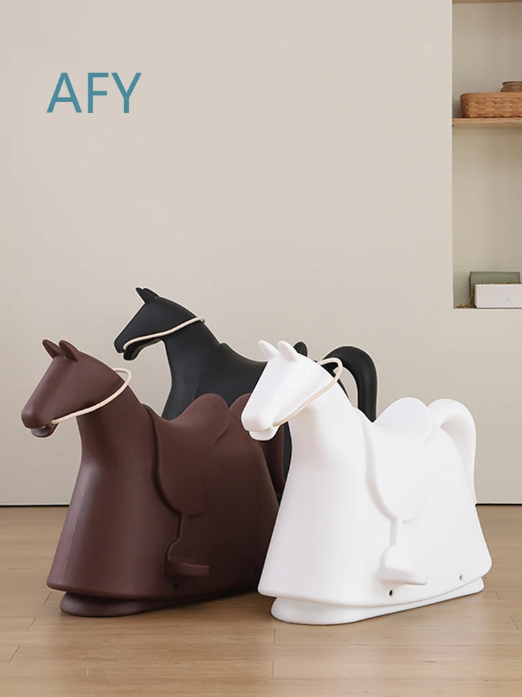 Creative Rocking Chair for Kids Animal Stool Decor Cartoon Toy Horse Chair Living Room Toy Stool Customized Furniture for