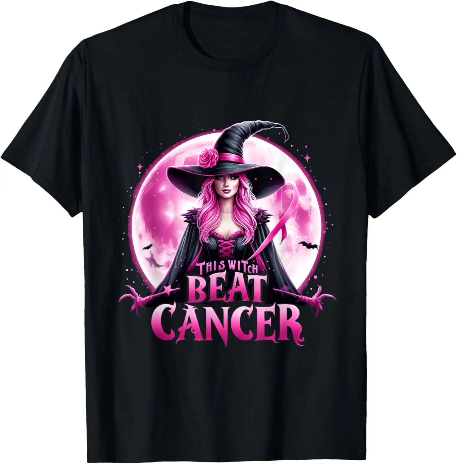 

This Witch Beat Cancer Breast Cancer Awareness Cancer Witch T-Shirt