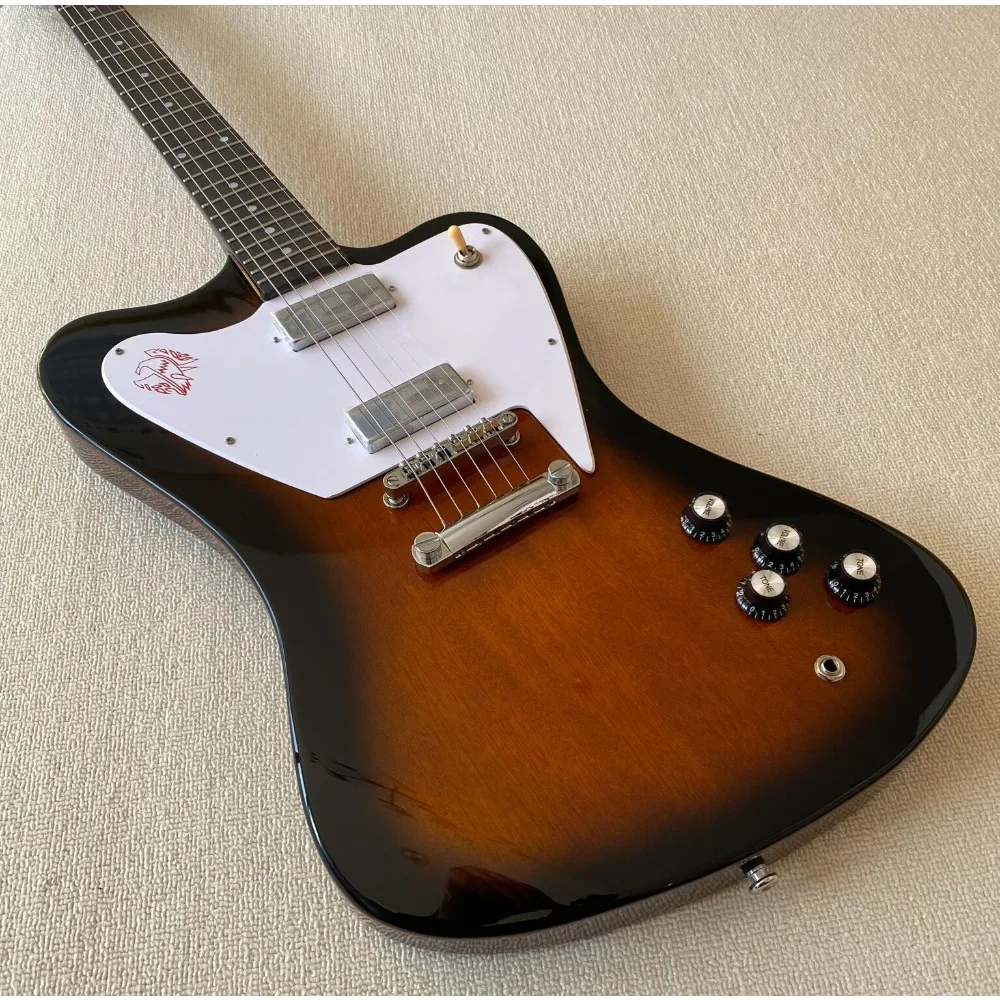 Tobacco Sunburst Electric Guitar, Mini HH Pickups, Rosewood Fingerboard,Fixed Bridge, Hot Selling Delivery Included