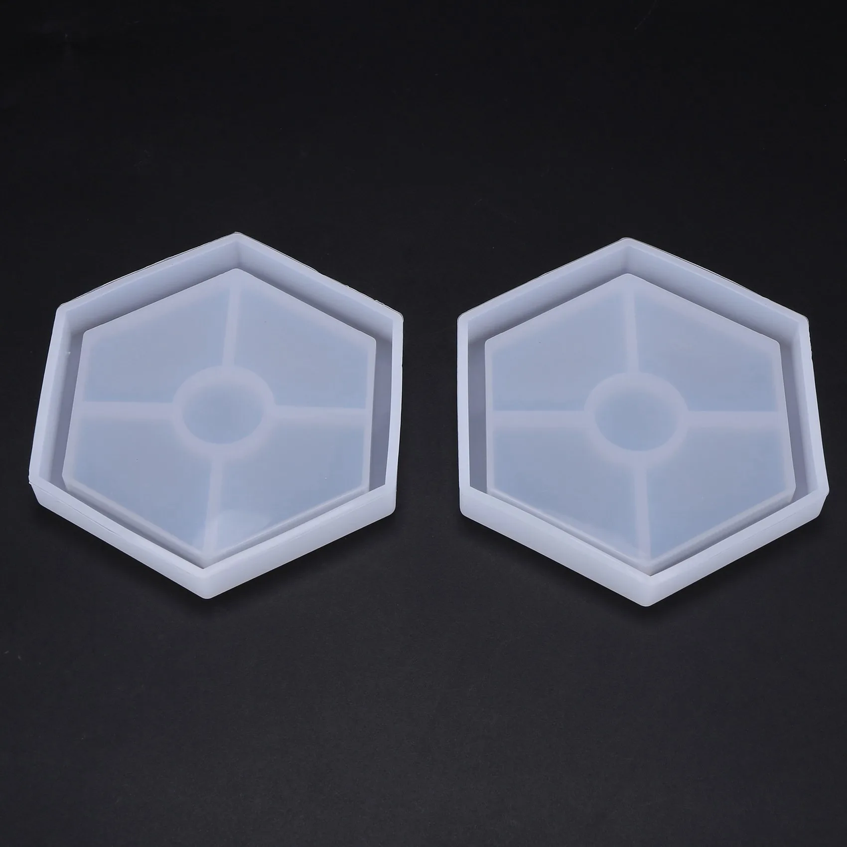 

16-упаковка шестигранных силиконовых форм для подставок, формы для силиконовой смолы, эпоксидные формы для литья со смолой, бетоном, цементом-AT64