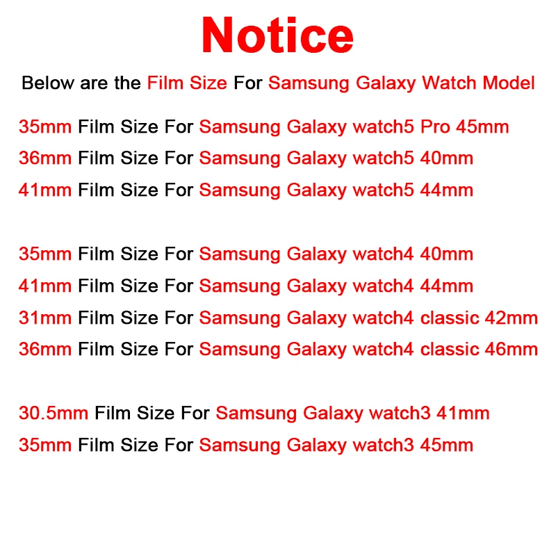 5 قطعة Hydrogel فيلم واقية لسامسونج غالاكسي ساعة 5 4 40/44 مللي متر 4 الكلاسيكية 42/46 مللي متر 5 برو 45 مللي متر كامل حامي الشاشة لا الزجاج