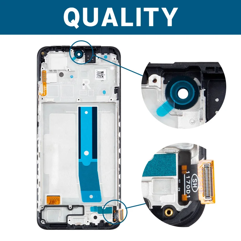 2303CRA44A 23030RAC7Y dla Xiaomi Redmi Note 12S wyświetlacz Digitizer zgromadzenie dla Redmi Note 12S wymiana ekranu dotykowego z ramką — zdjęcie produktu 3