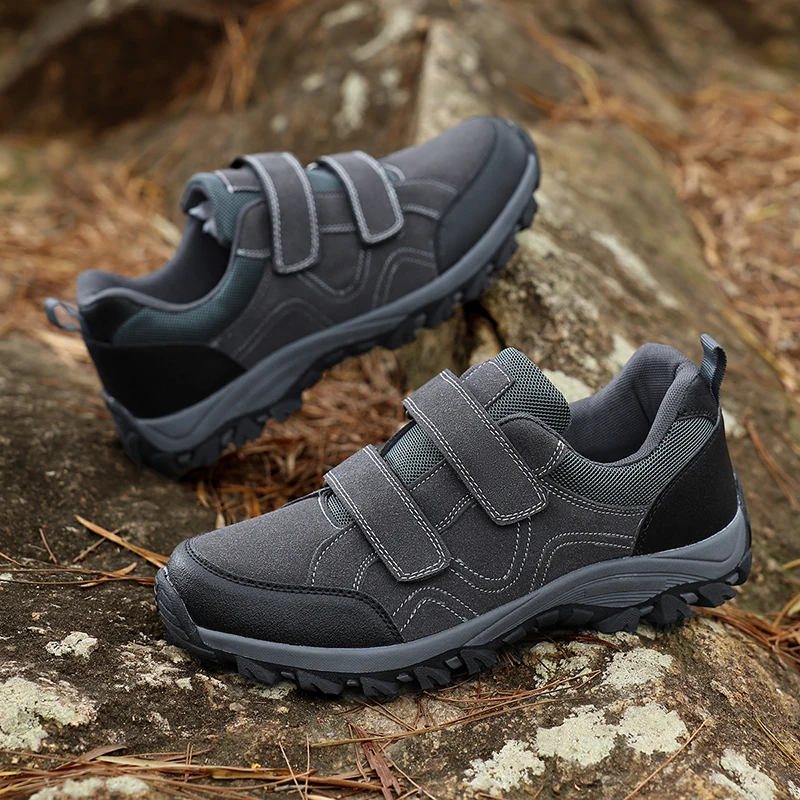 

2026 Men‘s Outdoor Hiking Shoes Tourist Trekking Sneakers Mountain Climbing Trail Jogging Shoes Wear-resistant Trekking Walking