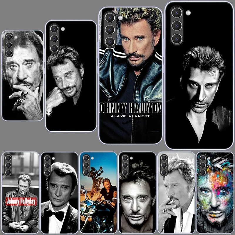 Johnny Hallyday Music Black Case for Samsung Galaxy A70 A50 A40 A30S A20S A71 A51 A41 A31 A21S A11 A10S A9 A8 A7 A6 A20E A01 Cov