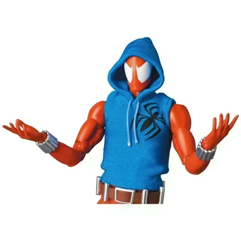 New  Scarlet Spider Action Figure Mafex 186 Ben Reily Figures Comic Ver SpiderMan Anime Collection Ko Figure Model Toy Gift
