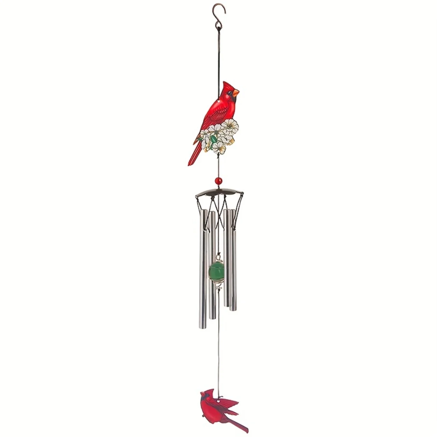 

Cardinal Wind Chimes Hanging | Sympathy Grief Souvenir | DIY Wind Chimes Sun Catchers | Garden Ornaments | Natural Relax