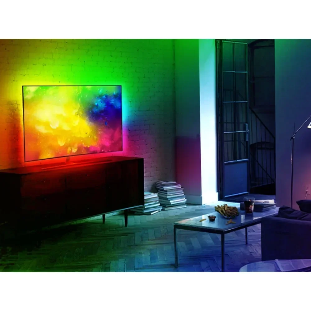 Imagem -05 - Wide Screen Led Backlight para tv Sync Box Rgb Tape Video Strip Light Kit Music Video Mode Hdmi Film Mode 3577