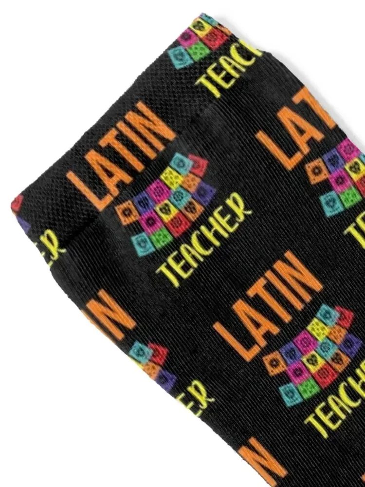 Latin Teacher Socks kawaii colored Soccer Girl'S Socks Men's