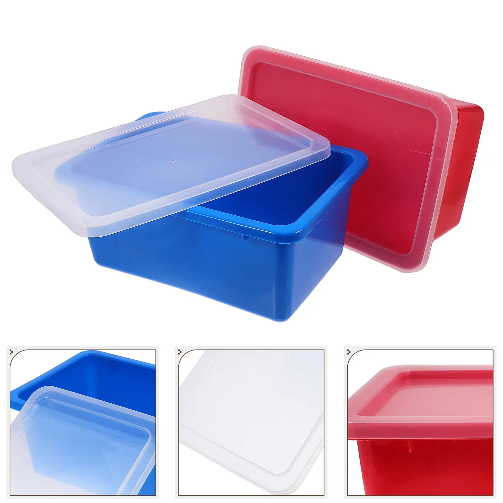 2pcs-transparent-lid-plastic-storage-boxes-stackable-heavy-duty-for-learning-space-books-art-supplies-organization