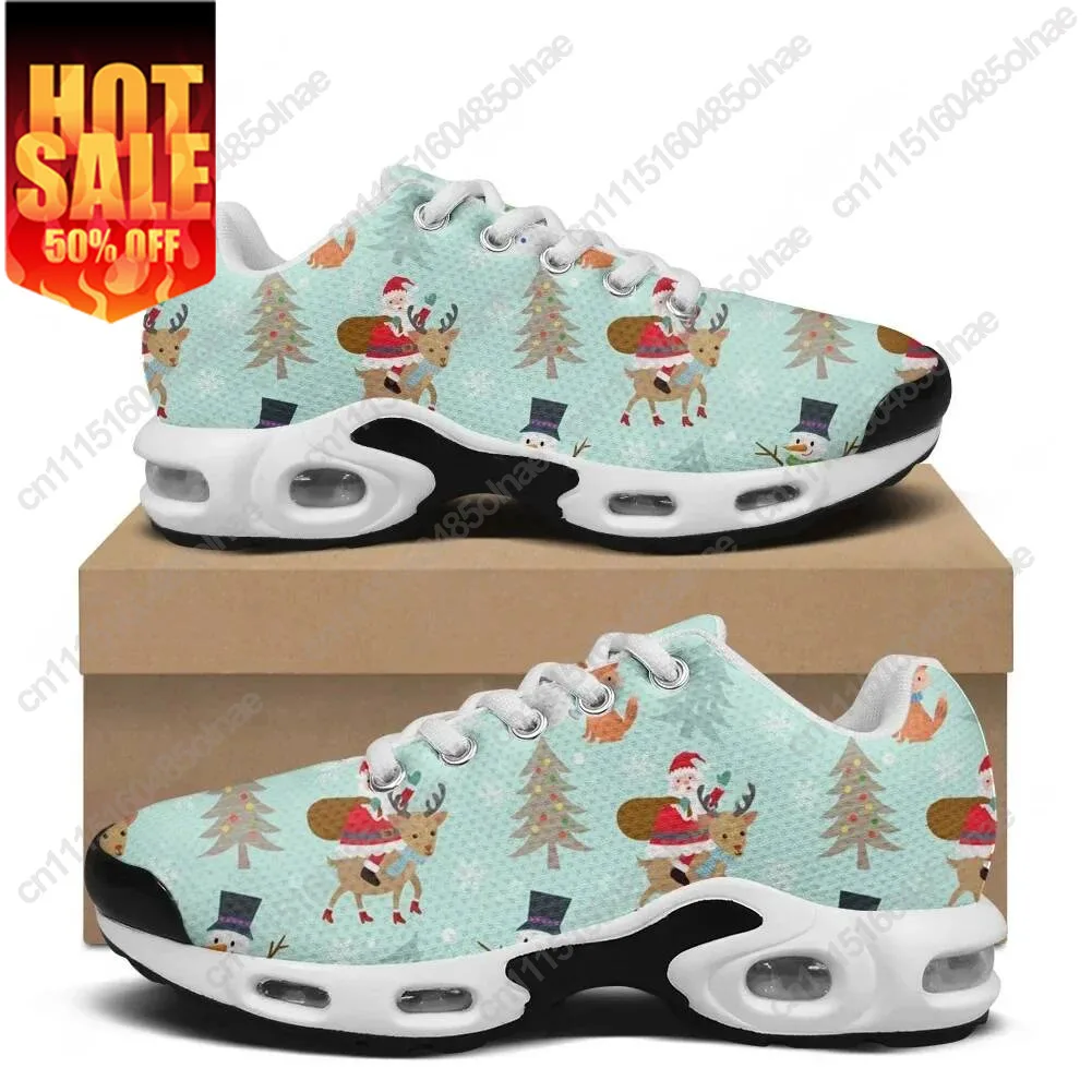 Christmas Air Cushion Sneakers Mens Womens Teenager Lightweight Sports Shoes High Quality Custom Leisure Mesh Sneaker